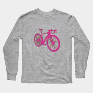 biking pink Long Sleeve T-Shirt